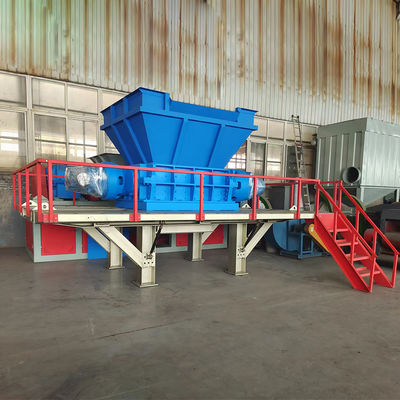 twee-assige versnipper voor multifunctionele afvalverwerking van aluminium en energiewinning