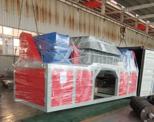 Schroefmachine voor multifunctionele recycling van rubberfilm geweven zak, houtschroot en metaal