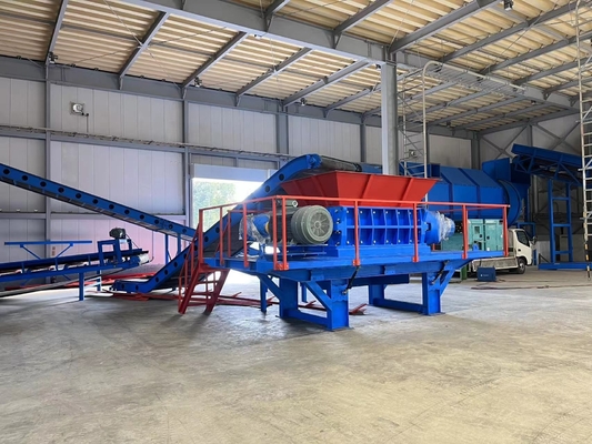 110kW Power Metal Steel Scrap en Iron Shredder Machine voor twee schacht Shredding