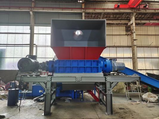 Aluminiummateriaal Multifunctionele dubbele schacht shredder voor grote schroot metaalcrusher