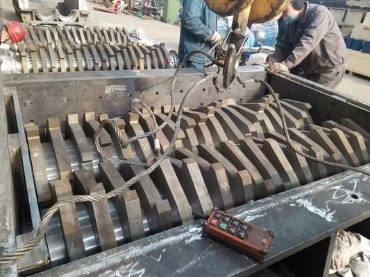 90KW Hout/ metaal/ rubber/ plastic/ karton versnippermachine met Chamber Box Knife Blade