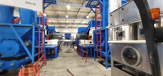 Industriële metaalschrootmachine met dubbele schacht voor het recyclen van aluminium met een hoog veiligheidsniveau