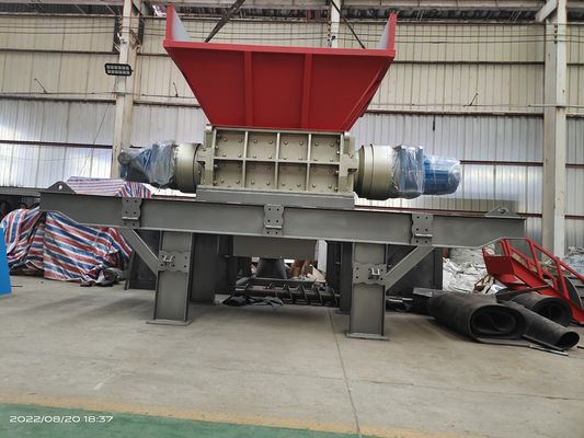 Metalen schrootmachine met hoge capaciteit, dubbele schachtmachine met een hoog veiligheidsniveau