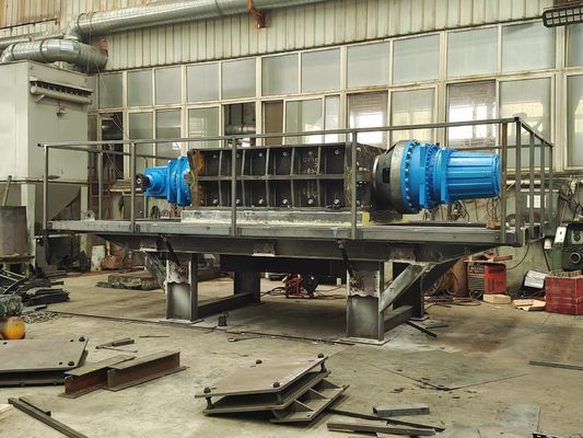 Schroefmachine voor tweeledige as van koolstofstaal, van kunststofgeweven zakken, voor afvalvisserijnetten en filmbuizen
