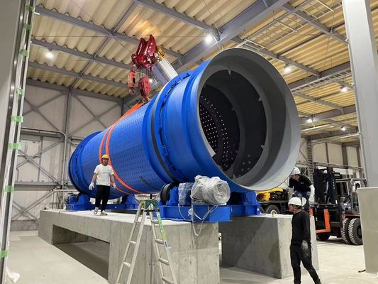 Carbon steel materiaal dubbele as shredder voor afval huishoudelijke apparaten 8000 kg gewicht