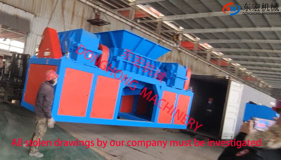 Grote stroafmachine voor huishoudelijk afval met een vermogen van 110 kW