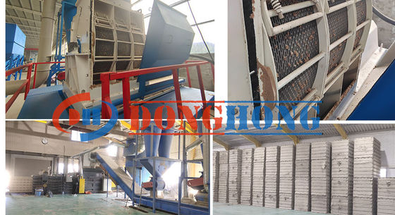 Hoge productiviteit 6000 kg Houtpoeder maken voeder metaal versnipper constructie afvalverbreker auto banden dubbele as versnipper