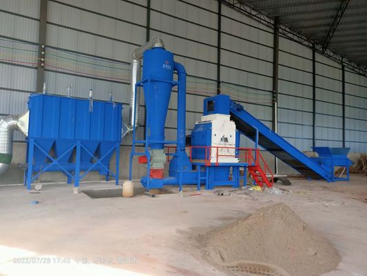 Hoge productiviteit 6000 kg Houtpoeder maken voeder metaal versnipper constructie afvalverbreker auto banden dubbele as versnipper