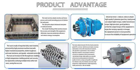 Productielijn voor multifunctionele grote schrootmachines voor het schrobben en recyclen van staal