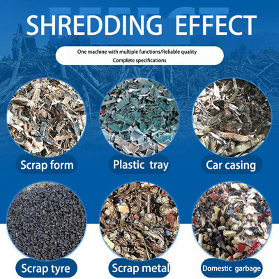 8000 kg Gewicht Algemene solide afvalsorting Shredder voor industrieel afvalbeheer