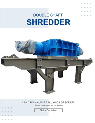 Industriële zware materialen, metaalschroot, rubbercrusher, shredder voor de bouw