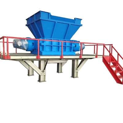 8000 kg High Torque Afvalpapier gegolfde vellen Recycling Carton Box Cardboard Shredder