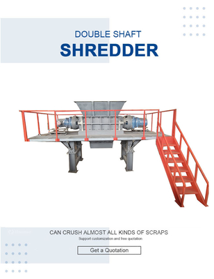 8000 kg High Torque Afvalpapier gegolfde vellen Recycling Carton Box Cardboard Shredder
